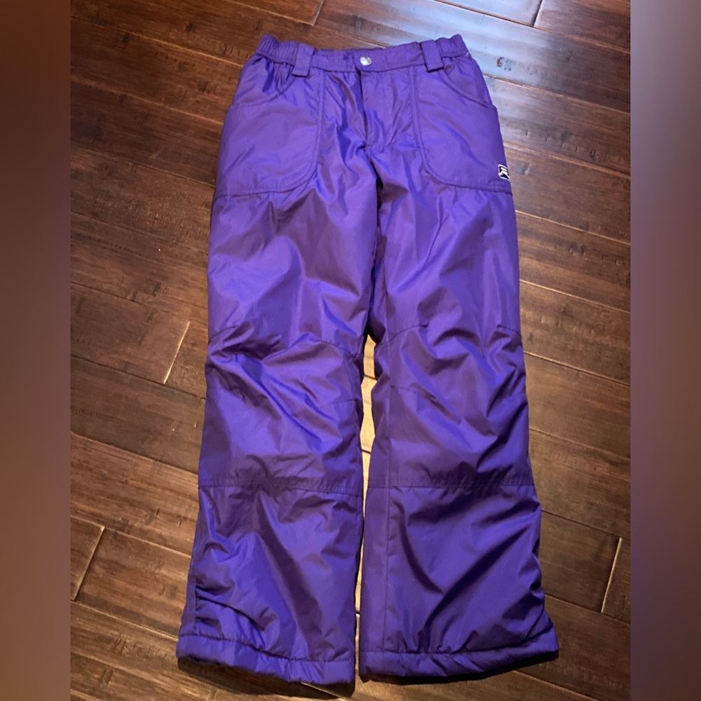 RWay Girls Insulated Purple Kids Snow Pants L 10/12